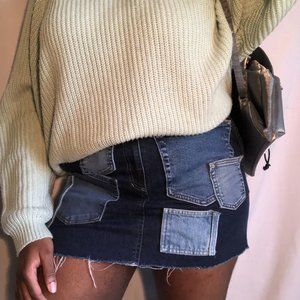 Jones Wear Sport CUSTOM UPCYCLED Denim Skirt